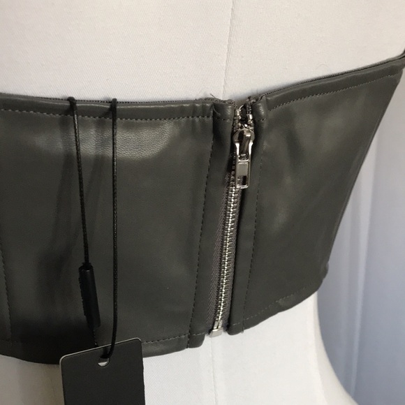 Faux Leather Corset Top - Picture 5 of 6